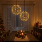 vidaXL Vianočný špic 2 ks 400 LED Teplá biela Ø 20 x 22 cm