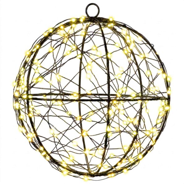 vidaXL Vianočný špic 2 ks 400 LED Teplá biela Ø 20 x 22 cm – Obrázok 4