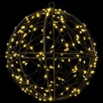 vidaXL Vianočný špic 2 ks 400 LED Teplá biela Ø 20 x 22 cm – Obrázok 5