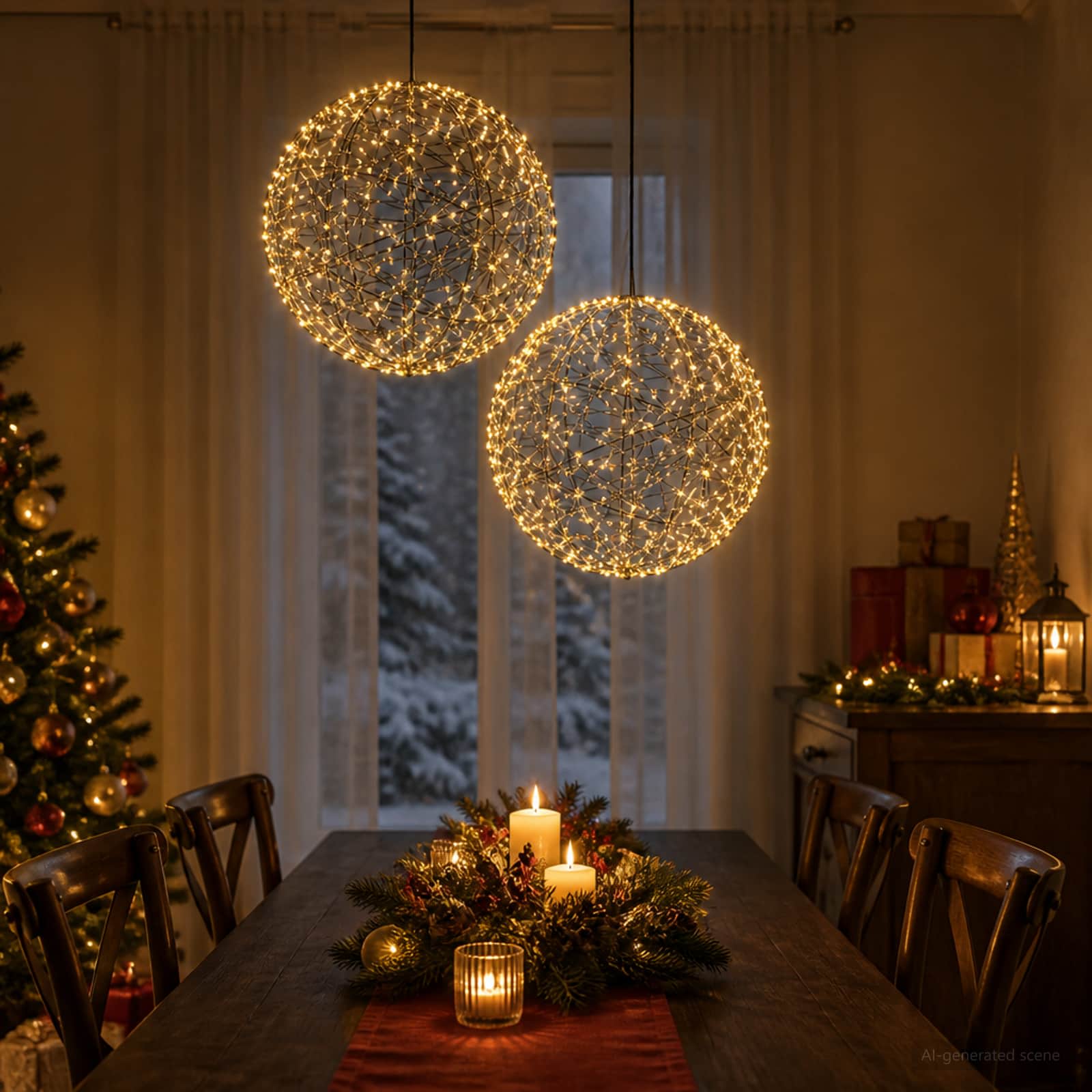 42049769_1.jpg vidaXL Vianočný špic 2 ks 1000 LED Teplá biela Ø 40 x 42 cm – Obrázok 1