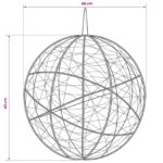 vidaXL Vianočný špic 2 ks 1000 LED Teplá biela Ø 40 x 42 cm – Obrázok 8