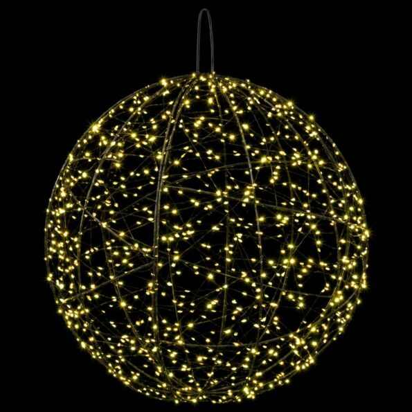 vidaXL Vianočný špic 2 ks 1900 LED Teplá biela Ø 60 x 63 cm – Obrázok 5