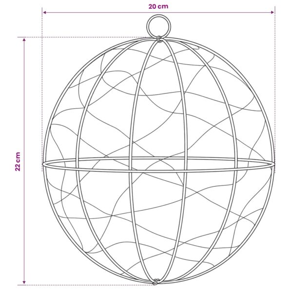 vidaXL Vianočný špic 2 ks 400 LED Studená biela Ø 20 x 22 cm – Obrázok 8