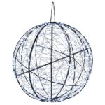 vidaXL Vianočný špic 2 ks 1500 LED Studená biela Ø 50 x 52 cm – Obrázok 4