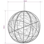 vidaXL Vianočný špic 2 ks 1500 LED Studená biela Ø 50 x 52 cm – Obrázok 8