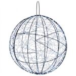vidaXL Vianočný špic 2 ks 1900 LED Studená biela Ø 60 x 63 cm – Obrázok 4