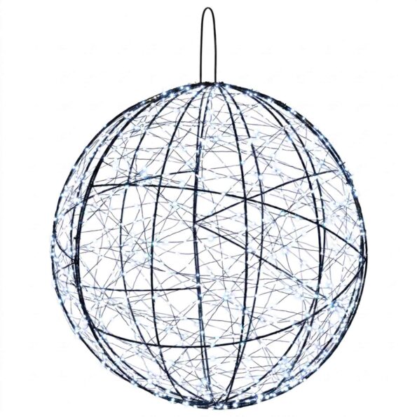 vidaXL Vianočný špic 2 ks 1900 LED Studená biela Ø 60 x 63 cm – Obrázok 4