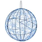 vidaXL Vianočný špic 2 ks 1900 LED Modrá Ø 60 x 63 cm – Obrázok 4