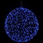 vidaXL Vianočný špic 2 ks 1900 LED Modrá Ø 60 x 63 cm – Obrázok 5