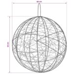 vidaXL Vianočný špic 2 ks 1900 LED Modrá Ø 60 x 63 cm – Obrázok 8