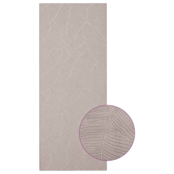 vidaXL Koberec IZA Béžová 80 x 200 cm 100% polyester Nízky vlas – Obrázok 3