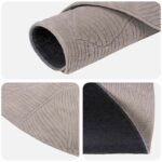 vidaXL Koberec IZA Béžová Ø 160 cm 100% polyester Nízky vlas – Obrázok 4
