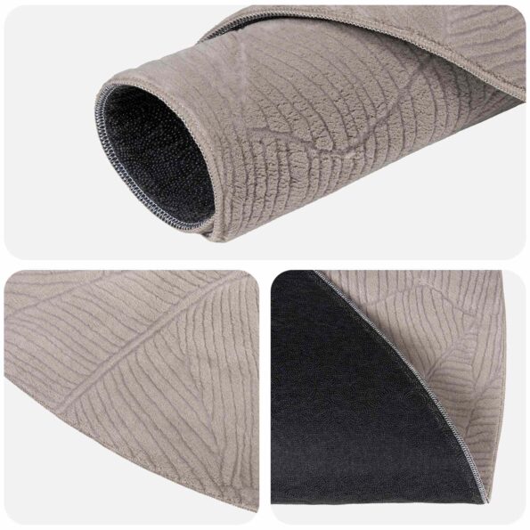 vidaXL Koberec IZA Béžová Ø 160 cm 100% polyester Nízky vlas – Obrázok 4