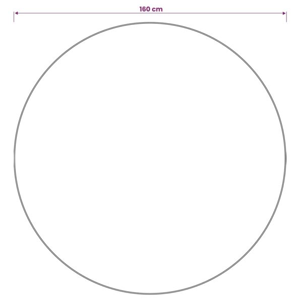 vidaXL Koberec IZA Béžová Ø 160 cm 100% polyester Nízky vlas – Obrázok 6