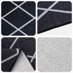vidaXL Koberec ORIZ Čierny diamantový vzor 200 x 280 cm 100% polyester – Obrázok 3