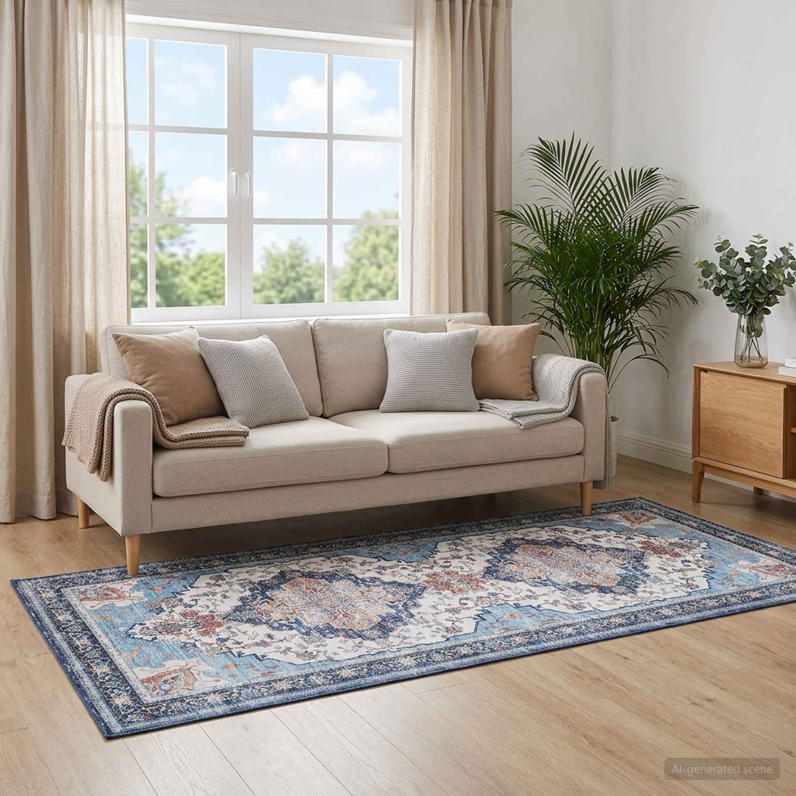 42050352_1.jpg vidaXL Koberec ORIZ Viacfarebný 80 x 200 cm 100% polyester – Obrázok 1