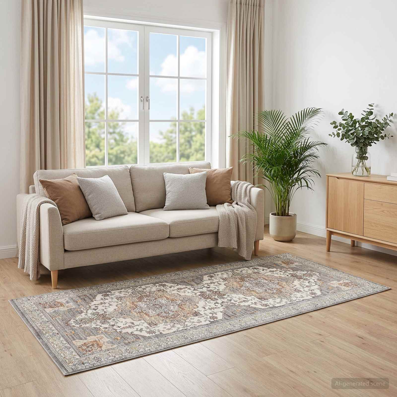 42050363_1.jpg vidaXL Koberec ORIZ Hnedá 80 x 200 cm 100% polyester – Obrázok 1