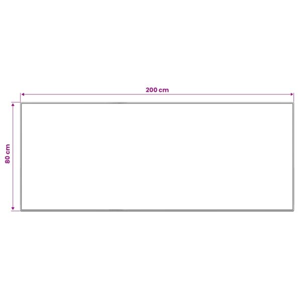 vidaXL Koberec ORIZ Hnedá 80 x 200 cm 100% polyester – Obrázok 4
