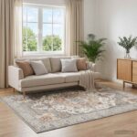 vidaXL Koberec ORIZ Hnedá 240 x 340 cm 100% polyester