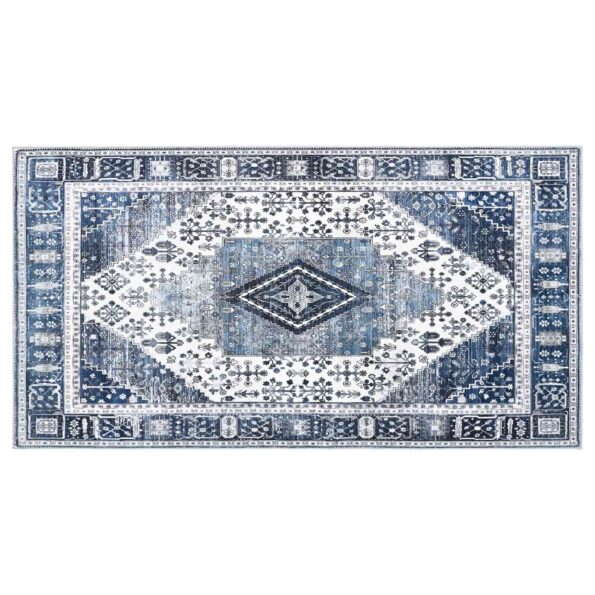 vidaXL Koberec ORIZ Tmavomodrá 80 x 150 cm 100% polyester – Obrázok 2