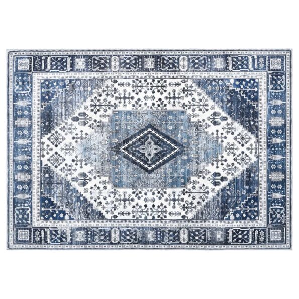 vidaXL Koberec ORIZ Tmavomodrá 160 x 230 cm 100% polyester – Obrázok 2