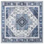 vidaXL Koberec ORIZ Tmavomodrá 200 x 200 cm 100% polyester – Obrázok 2