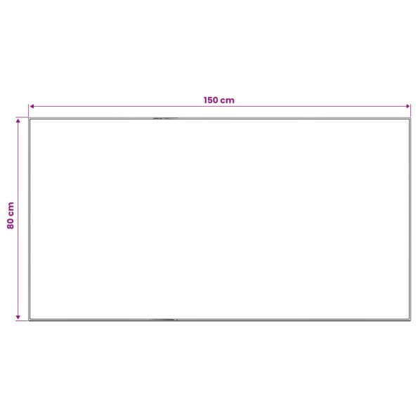 vidaXL Koberec ORIZ Červená 80 x 150 cm 100% polyester – Obrázok 4