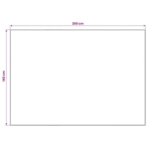 vidaXL Koberec ORIZ Červená 140 x 200 cm 100% polyester – Obrázok 4