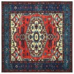 vidaXL Koberec ORIZ Červená 160 x 160 cm 100% polyester – Obrázok 2