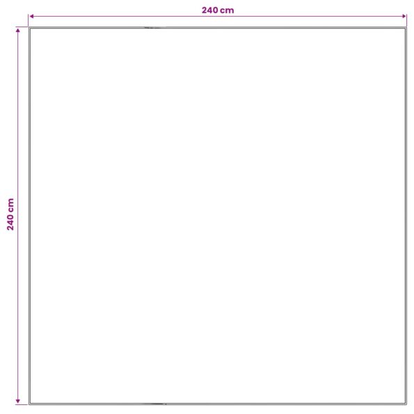 vidaXL Koberec ORIZ Červená 240 x 240 cm 100% polyester – Obrázok 4