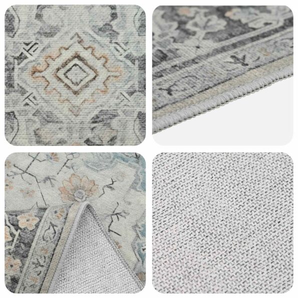 vidaXL Koberec ORIZ Krémová 140 x 200 cm 100% polyester – Obrázok 3