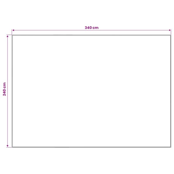 vidaXL Koberec ORIZ Krémová 240 x 340 cm 100% polyester – Obrázok 4