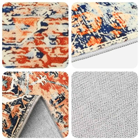 vidaXL Koberec ORIZ Oranžová 140 x 200 cm 100% polyester – Obrázok 3