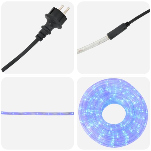 vidaXL Vianočná LED svetelná hadica 120 LED Modrá 5 m – Obrázok 6