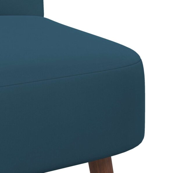 vidaXL Slipper kreslo Modrá Zamat – Obrázok 6