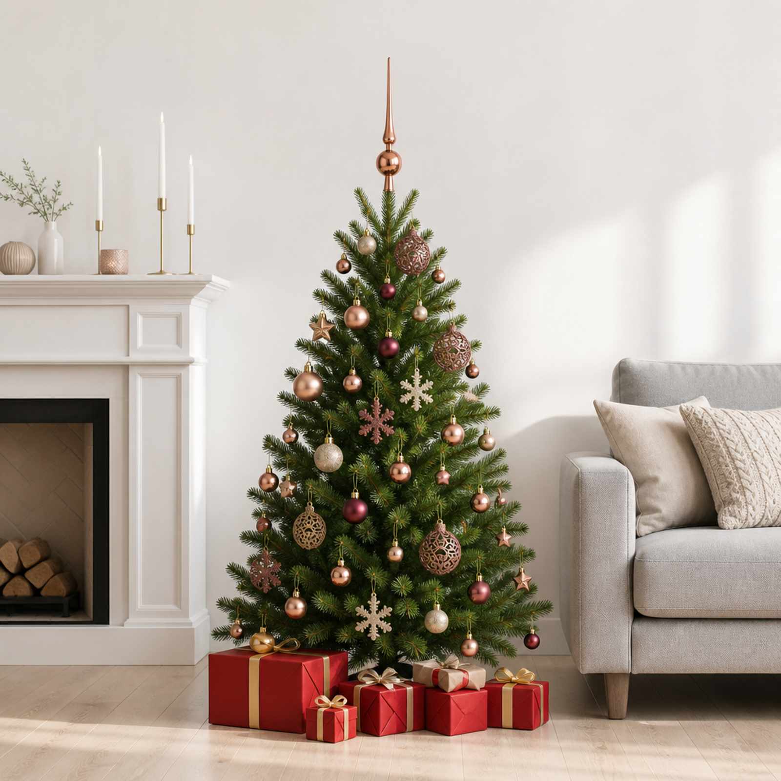 42050599_1.jpg vidaXL Sada vianočných gúľ 111 ks Šampanská a hnedá 6 cm Polystyrén – Obrázok 1