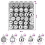 vidaXL Sada vianočných gúľ 150 ks Strieborná 3 cm Polystyrén – Obrázok 6