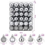 vidaXL Sada vianočných gúľ 150 ks Sivá 3 cm Polystyrén – Obrázok 6