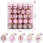 vidaXL Sada vianočných gúľ 100 ks Ružová 4 cm Polystyrén – Obrázok 6