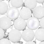 vidaXL Sada vianočných gúľ 100 ks Biela 4 cm Polystyrén – Obrázok 5
