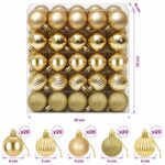 vidaXL Sada vianočných gúľ 100 ks Zlatá 4 cm Polystyrén – Obrázok 6