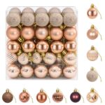 vidaXL Sada vianočných gúľ 100 ks Šampanská a hnedá 4 cm Polystyrén – Obrázok 2
