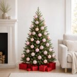vidaXL Sada vianočných gúľ 75 ks Ružová 6 cm Polystyrén