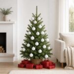 vidaXL Sada vianočných gúľ 75 ks Biela 6 cm Polystyrén