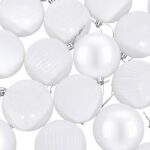 vidaXL Sada vianočných gúľ 50 ks Biela 8 cm Polystyrén – Obrázok 5