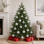 vidaXL Sada vianočných gúľ 36 ks Strieborná 6 cm Polystyrén