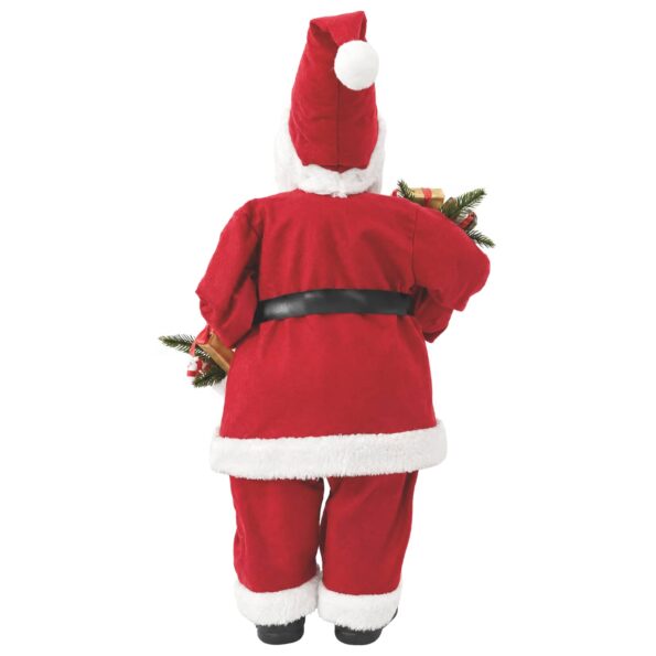 vidaXL Figúrka Mikuláša Červená 30 cm Polyester – Obrázok 5