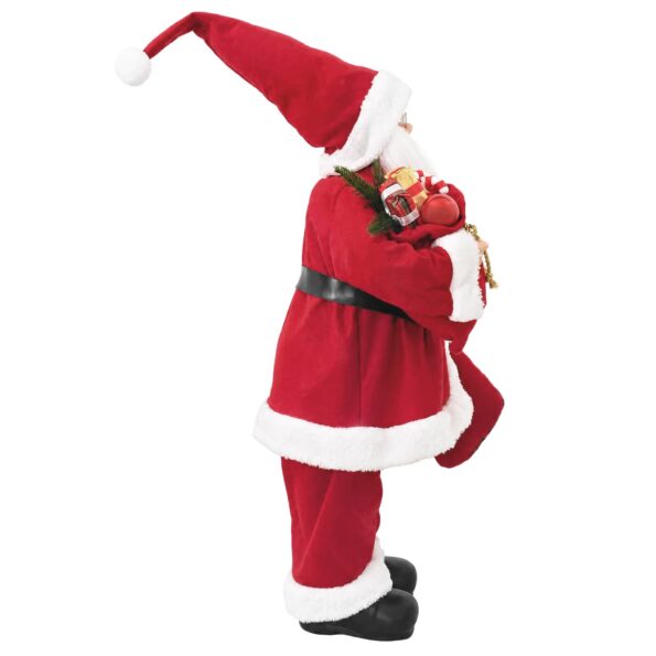 vidaXL Figúrka Mikuláša Červená 46 cm Polyester – Obrázok 4