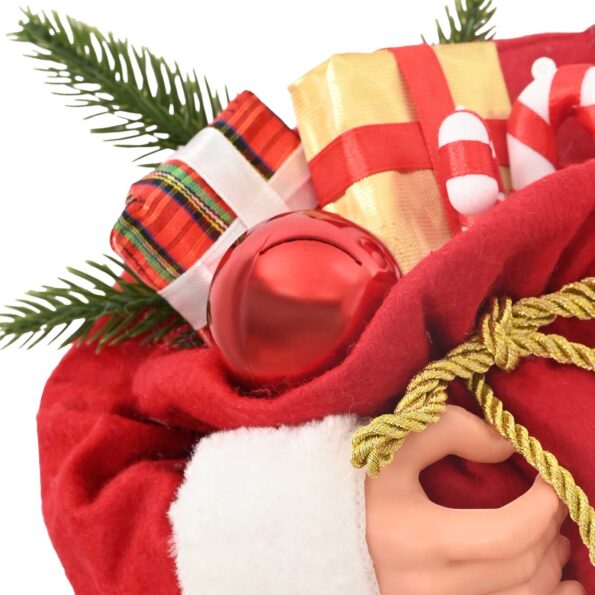 vidaXL Figúrka Mikuláša Červená 46 cm Polyester – Obrázok 6