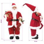 vidaXL Figúrka Mikuláša Červená 46 cm Polyester – Obrázok 8
